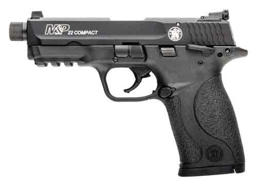S&W M&P22 COMPACT 22LR 3.56" AS 10-SHOT MATTE BLK THREADED - for sale