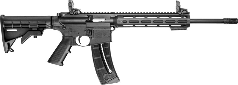 S&W M&P15-22 SPORT .22LR 16.5" 10-SH 6-POS STOCK W/SIGHTS BL, - for sale