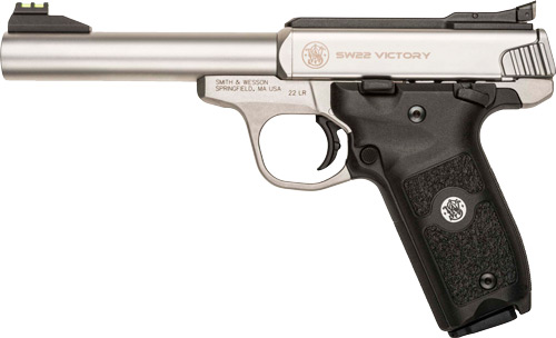 S&W VICTORY 22LR 5.5" 10RD STS AFOS - for sale