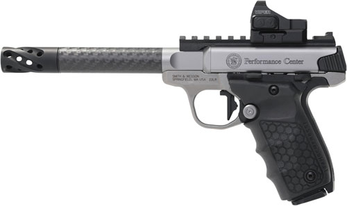 S&W SW22 VICTORY PF CENTER .22LR 6" CARBON FIBER REDDOT,, - for sale