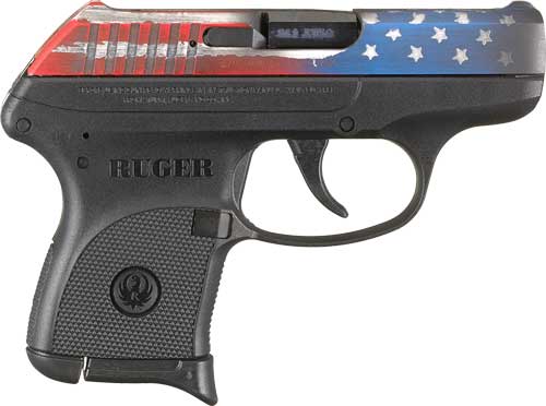 RUGER LCP 380ACP 6-SHOT FS AMERICAN FLAG SLIDE POLYMER - for sale