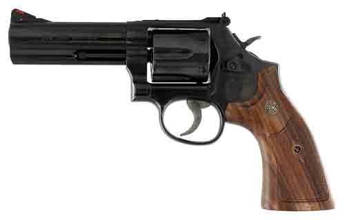 S&W 586 CLASSIC .357 4" AS 6-SHOT BLUED WOOD - for sale