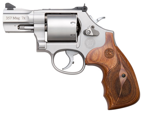 S&W 686 PERFORMANCE CENTER 357 MAGNUM 7-SH 2.5" SS WOOD - for sale