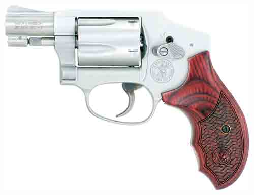 S&W 642PC P.CENTER 38SPL+P FS 1.875" 5-SH SS WOOD GRIPS - for sale