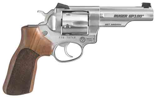 RUGER GP100 .357MAG 4.2" FS MATCH SS HOGUE STIPPLED HRWD - for sale