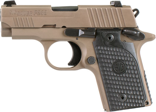 SIG P238 EMPEROR SCORPION 380 ACP SAO (1)6RD&(1)7RD FDE - for sale