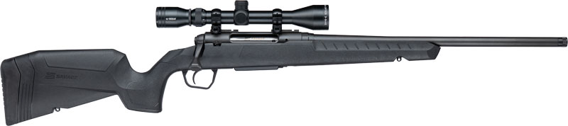 SAVAGE AXIS XP 243 20" COMPACT THREADED W/3-9X40 BLACK/BLACK - for sale