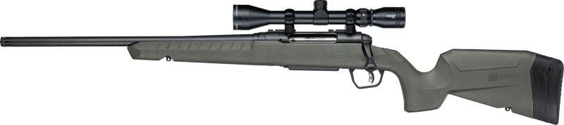 SAVAGE AXIS 2 XP 6.5CM 20" LH THREADED W/3-9X40 BLACK/GREEN - for sale