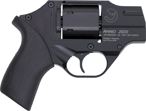 CHIAPPA RHINO 200D DAO 357MAG 2" FS BLACK/RUBBER W/HOLSTER. - for sale