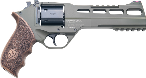 CHIAPPA RHINO 60DS 357MAG 6" ADJ. SIGHT ODG/WALNUT - for sale