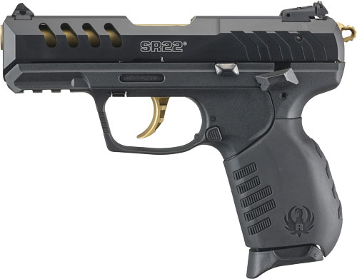 RUGER SR22P 22LR 3.5" AS VENTED SLIDE GOLD BARREL - for sale