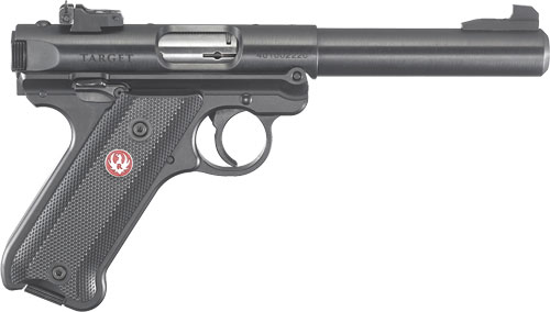 RUGER MARK IV TARGET .22LR 5.5" BULL AS BLACK PLASTIC - for sale