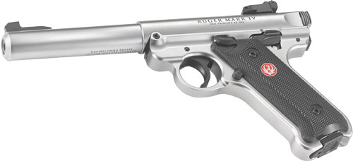 RUGER MARK IV TARGET 22LR 5.5" BULL AS S/S BLACK PLSTC - for sale