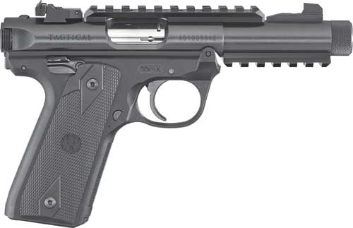 RUGER MARK IV 22/45 TACTICAL .22LR 4.40 ADJ. BLACK  RUBBER - for sale