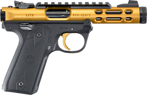 RUGER MARK IV 22/45 LITE .22LR 4.4" BULL AS GOLD ANODIZED - for sale