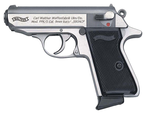 WALTHER PPK/S 380ACP SS FS 7-SHOT BLACK SYNTHETIC GRIPS - for sale