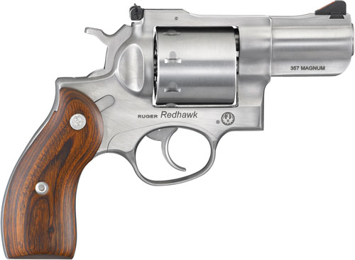 RUGER REDHAWK 357 MAG 2.75" STAINLESS WOOD ADJUSTABE - for sale
