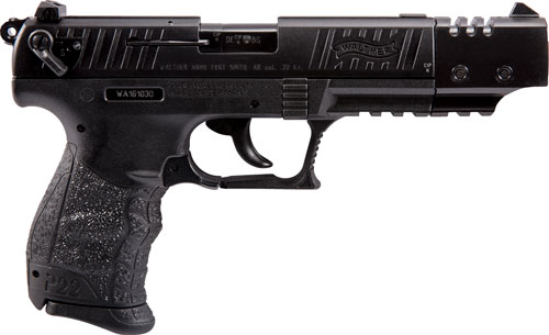 WALTHER P22 CA TARGET 22LR 5" 10-SHOT BLACK POLYMER THREADED - for sale