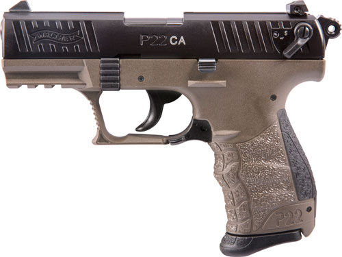 WALTHER P22 CA 22LR 3.42" AS 10-SHOT BLACK SLIDE FDE FRAME - for sale