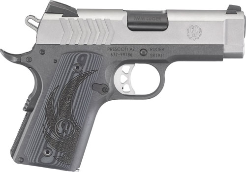 RUGER SR1911 9MM FS 8-SHOT LIGHTWEIGHT OFFICER  2-TONE - for sale