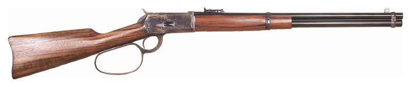 CIMARRON 1892 COGBURN CARBINE .45LC 20" LARGE LOOP BLUED WAL - for sale