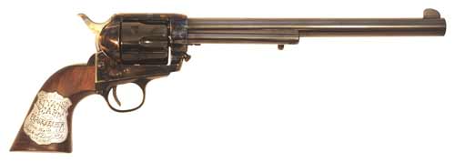 CIMARRON WYATT EARP 45LC FS 10" CC/BLUED WALNUT W/INLAY - for sale