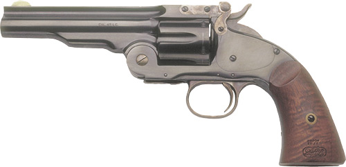 CIMARRON NO.3 SCHOFIELD 45LC 5" FS BLUED WALNUT - for sale