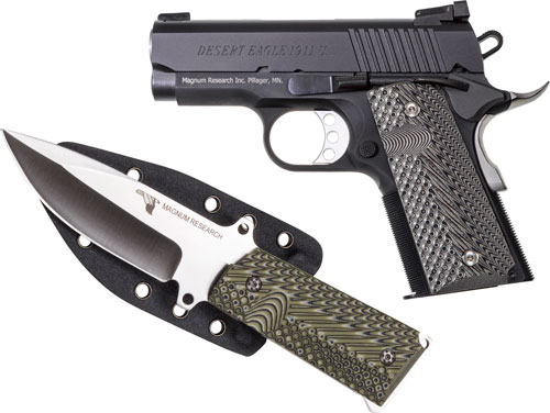 DE 1911 45ACP 3" 6RD BLK FS W/ KNIFE - for sale