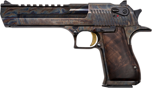 DESERT EAGLE MARK XIX 50AE 6" CASE HARDENED WALNUT GRIP - for sale