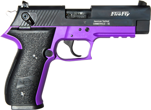 GERMAN SPORT FIREFLY .22LR 4" FS 10RD NON-TREADED PURPLE - for sale