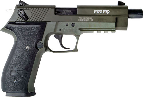 GERMAN SPORT FIREFLY 22LR 4" FS 10RD THREADED GREEN - for sale