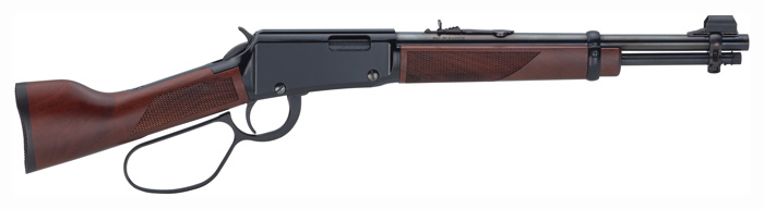HENRY MARES LEG PISTOL 22WMR 12.875" BLUED WALNUT - for sale