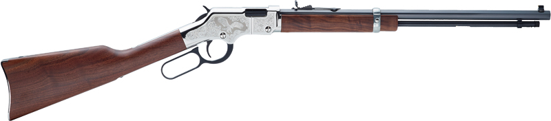 HENRY SILVER EAGLE 2ND ED. .22S/L/LR 20" OCTAGON ENGRAVED - for sale