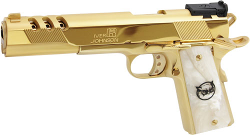 IVER JOHNSON EAGLE XL PORTED .45ACP 6" 24K GOLD WHITE PEARL - for sale