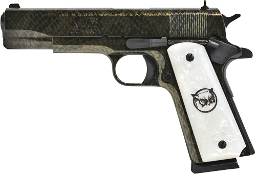 IVER JOHNSON 1911A1 MOCCASIN 45ACP 5" FS 8RD SNAKESKIN - for sale