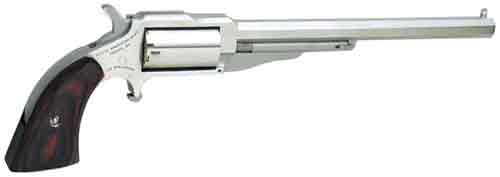 NAA MINI-REVOLVER "HOGLEG" 22WMR 6" FS S/S WOOD - for sale