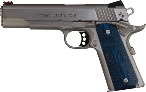 COLT GOVT COMPETITION 9MM 5" STAINLESS ADJ. SIGHTS G10 - for sale