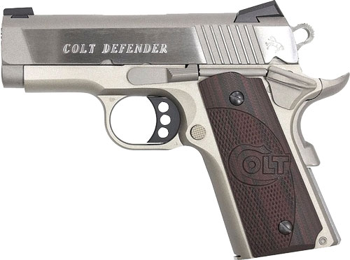 COLT DEFENDER .45ACP FS 3" ALLOY/SS G10 BLACK CHERRY - for sale