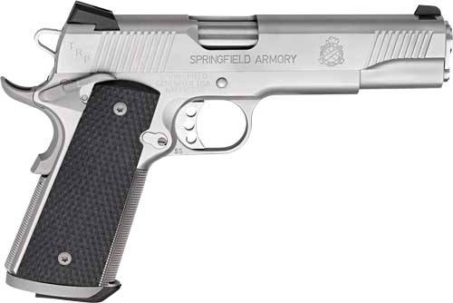 SPRINGFIELD 1911 TRP 45ACP 5" 7RD SS/G10 RANGE BAG CA COMP - for sale