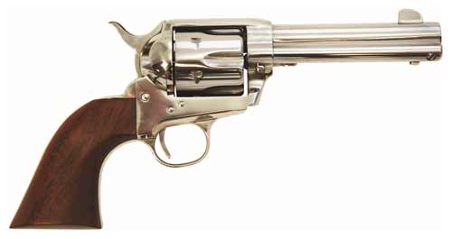 CIMARRON FRONTIER 45LC PW FS 4.75" STAINLESS WALNUT - for sale