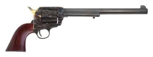 CIMARRON WYATT EARP 45LC OM FS 10" CC/BL WALNUT W/O BADGE - for sale