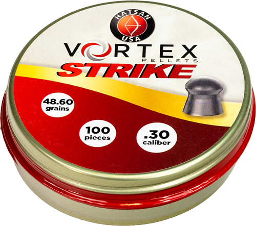 HATSAN VORTEX STRIKE PELLETS 30 48.60GR 100 PER TIN - for sale