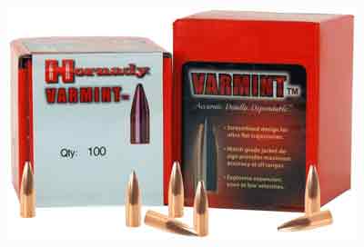 HORNADY BULLETS 22 CAL .224 45GR JSP 100CT 40BX/CS - for sale