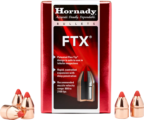 HORNADY BULLETS 25 CAL .257 110GR FTX 100CT 30BX/CS < - for sale