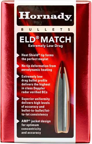 HORNADY BULLETS 30CAL. .308 195GR ELD-MATCH 100CT 15BX/CS - for sale