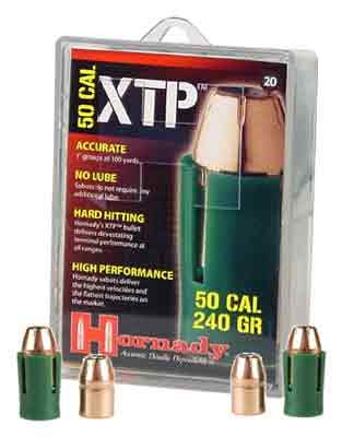 HORNADY .50CAL SABOTED BULLET .44 240GR. JHP 20CT 10BX/CS - for sale