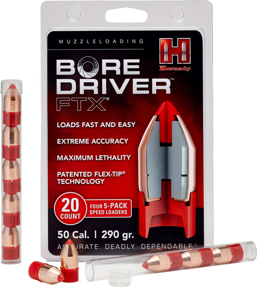 HORNADY 50CAL BORE DRIVER 3499 290GR FTX 20CT 10BX/CS - for sale