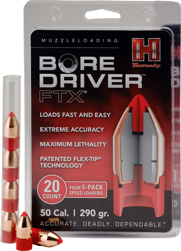 HORNADY .50CAL BORE DRIVER 340GR. FTX 12-COUNT - for sale