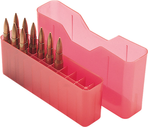 MTM AMMO BOX MEDIUM RIFLE 20-ROUNDS SLIP TOP STYLE CLRED - for sale