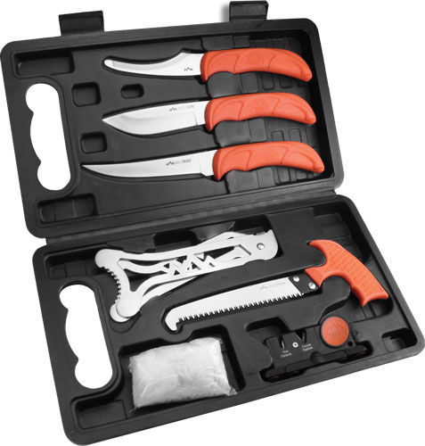 OUTDOOR EDGE JAEGER-PAK 8 PIECE BUTCHER SET W/HARD CASE - for sale